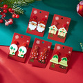 Bulk Lots: 100pairs Christmas Acrylic Elk Bell Pendant Earrings