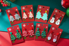 Bulk Lots: 110pairs Christmas acrylic earrings