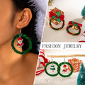 Bulk Lots: 85pairs Christmas Tree Bow Colorful Garland Earrings