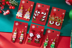 Bulk Lots: 80pairs pairs Christmas Collection Acrylic Earrings