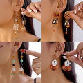 Bulk Lots: 60pairs Halloween Ghost Face Pumpkin Candy Drop Earrings