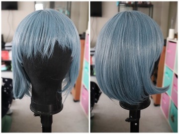 Selling with online payment: Gray Blue Chopped Bob