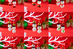 Bulk Lots: 100 pairs of quirky Christmas earrings