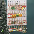 Bulk Lots: 50 sets of Santa Claus, Cat, and Christmas Tree pendant earrings