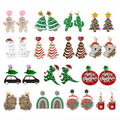 Bulk Lots: 130 pairs of versatile Christmas earrings featuring Christmas tre