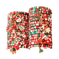 Bulk Lots: 170 pcs Christmas polymer clay beaded bracelets for gift.