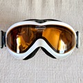 Winter sports: Vintage White UVEX Supravision Ski Googles, Super Anti-Fog, Amber