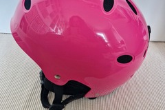 Winter sports: Vintage Pro-Tec B2 Snow Helmet Classic Old School Gloss Pink