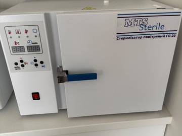 Gebruikte apparatuur: sterilisatie, droge oven
