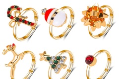 Bulk Lots: 420pcs Christmas tree ring opening adjustable