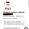 Vente: Chèque cadeau Wonderbox Liberté (90,10€)