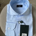 Selling with online payment: [EU] NWT Cavour light blue twill shirt, size 15.75
