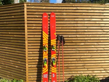 Winter sports: Amazing Condition Zag Slap 112 Skis + Look Pivot Bindings + Black