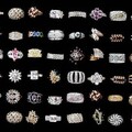 Bulk Lots: 72--Ladies Cocktail Cluster Rings TOTAL MSRP $1,800.00--$3.99 pcs