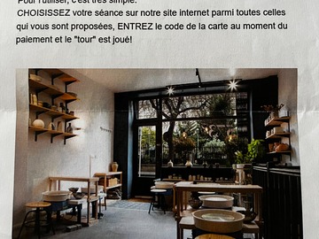 Vente: Bon cadeau 537° Atelier de Ceramique Paris 17 (150€)