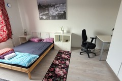 Annetaan vuokralle: Renting out one furnished bedroom for a tenant.