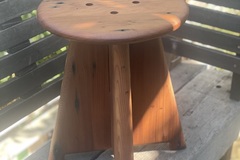 Selling: Designer Reclaimed Redwood "Reusable Lumber" Stool
