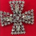 Bulk Lots: 50 pcs--2" Swarovski Encrusted Pendant/Pin on 24" Chain-$1.99pcs