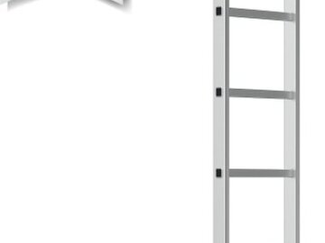 À vendre: Échelle aluminium 7 échelons – 1,93 m (hauteur de travail 2,58 m)