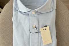 Selling with online payment: [EU] NWT Suitsupply light blue knitted pop-over, size 15.5\15.75