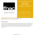 Vente: e-Carte cadeau Fnac Culture (200€)