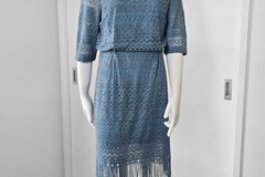 Selling:  KATE SYLVESTER 'Fringed' dress | Sz L | Blue