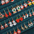 Bulk Lots: 200pairs Christmas series cartoon Santa Claus elk gift earrings
