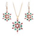 Bulk Lots: 60-Set Christmas Tree Snowflake Necklace and Earring Set