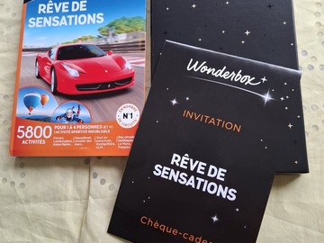 Vente: Coffret Wonderbox "Rêve de Sensations" (184,90€)
