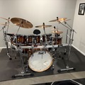 Selling with online payment: LIKE NEW PEARL 8-PC KIT, HARDWARE, PAISTE CYMBALS