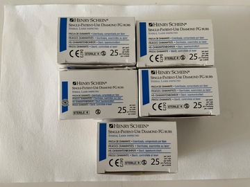 Gebruikte apparatuur: Single use diamant boortjes FG
