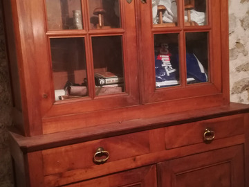 Selling: Bibliothèque vitrée style Louis-Philippe en merisier