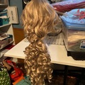 Selling with online payment: Curly blonde wig