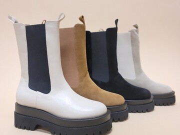 Bulk Lots: 20 Pairs Black Suede Combat Boots