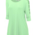 Bulk Lots: 40 Casual Hollowed Out Shoulder 3/4 Sleeve