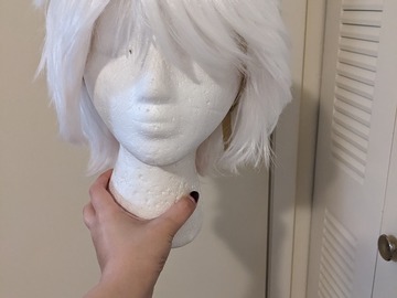 Selling with online payment: Fluffy White Wig- Used for Young Gojo