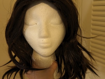 Selling with online payment: Dark Brown Medium Amazon Wig