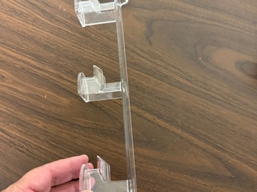 Selling with online payment: Display Slat Wall holders Black- 3 place x 36