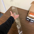 Selling with online payment: Display Slat Wall holders, clear, 6 place, box of 34