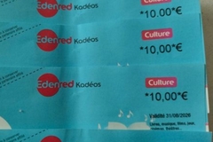 Vente: Chèques cadeau Kadeos Culture (40€)