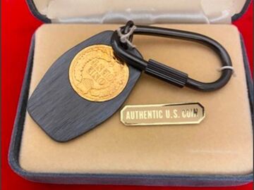 Bulk Lots: 24 pcs--Vintage Indian Penny Keychain Jewelry-boxed-REDUCED-$3.99