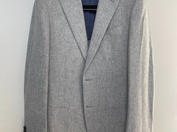 Selling with online payment: [EU] Like new Suitsupply grey mélange flannel jacket, size 36R