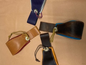 Vendita: Lederbeutel / Gürteltasche Leder mit Horn