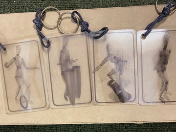 Bulk Lots: 100 pcs--Hologram Sports Keychains--$1.29 pcs