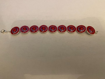 Bulk Lots: 50 pcs-Red Hat Ladies Bracelets-$1.99 ea!