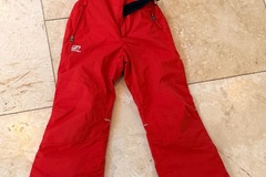 Winter sports: Red Hannah ski salopettes