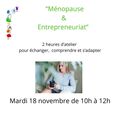 Offre: Pré & Ménopause et entrepreneuriat