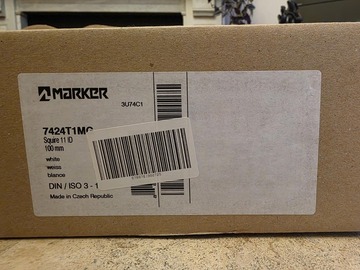 Winter sports: White Marker Squire 11 ski bindings 100mm, never used