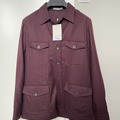 Selling with online payment: [EU] NWT Suitsupply burgundy flannel shirt jacket, size 38R