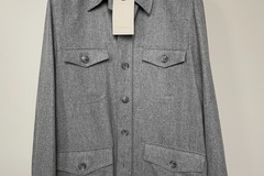 Selling with online payment: [EU] NWT Suitsupply lightgrey flannel shirt jacket, size 38R